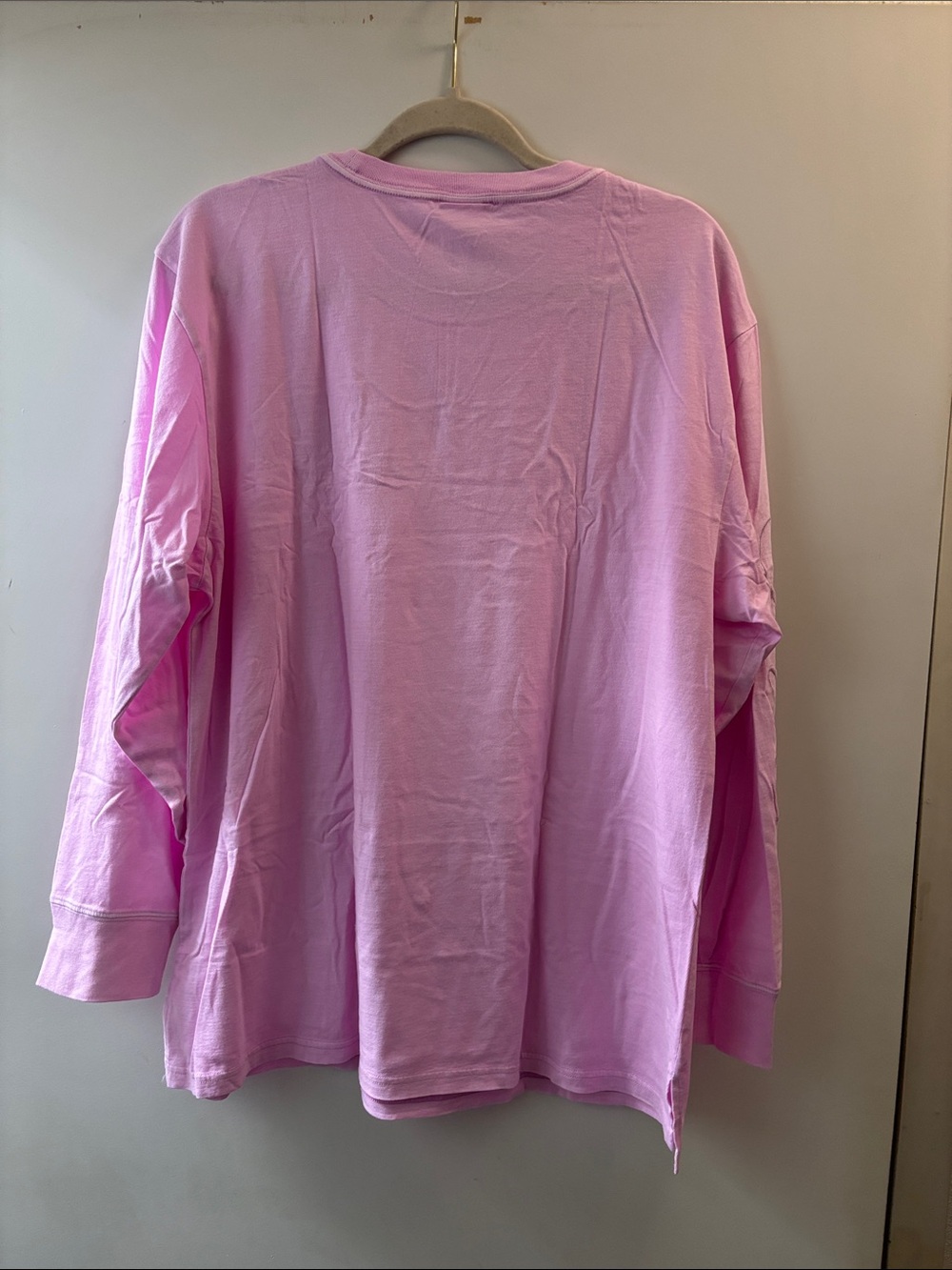 PINK Victoria's Secret washed lilac Crewneck Long Sleeve Tee - Picture 5 of 6